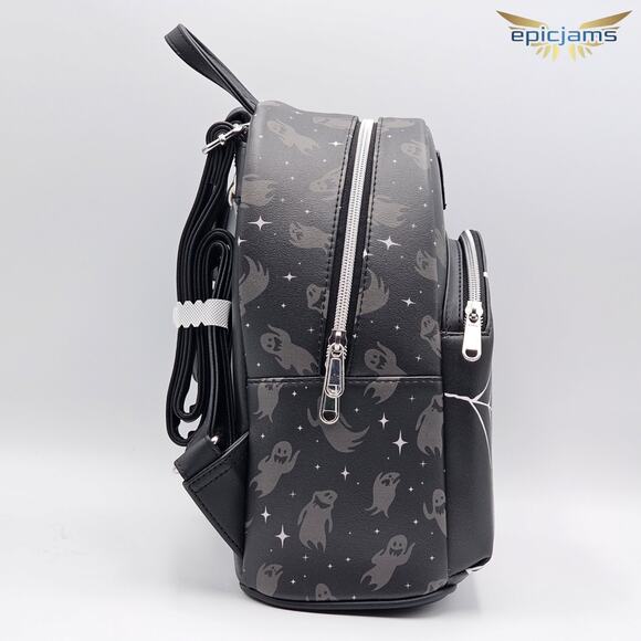 Loungefly Disney The Nightmare Before Christmas Jack & Sally Spiderweb Backpack